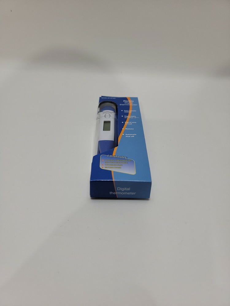 Fast Digital Thermometer Flexible with Storage Case. New