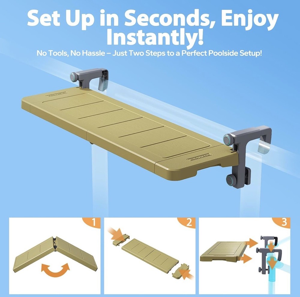 POOLHACKER Poolside Bar for Above-Ground Pools