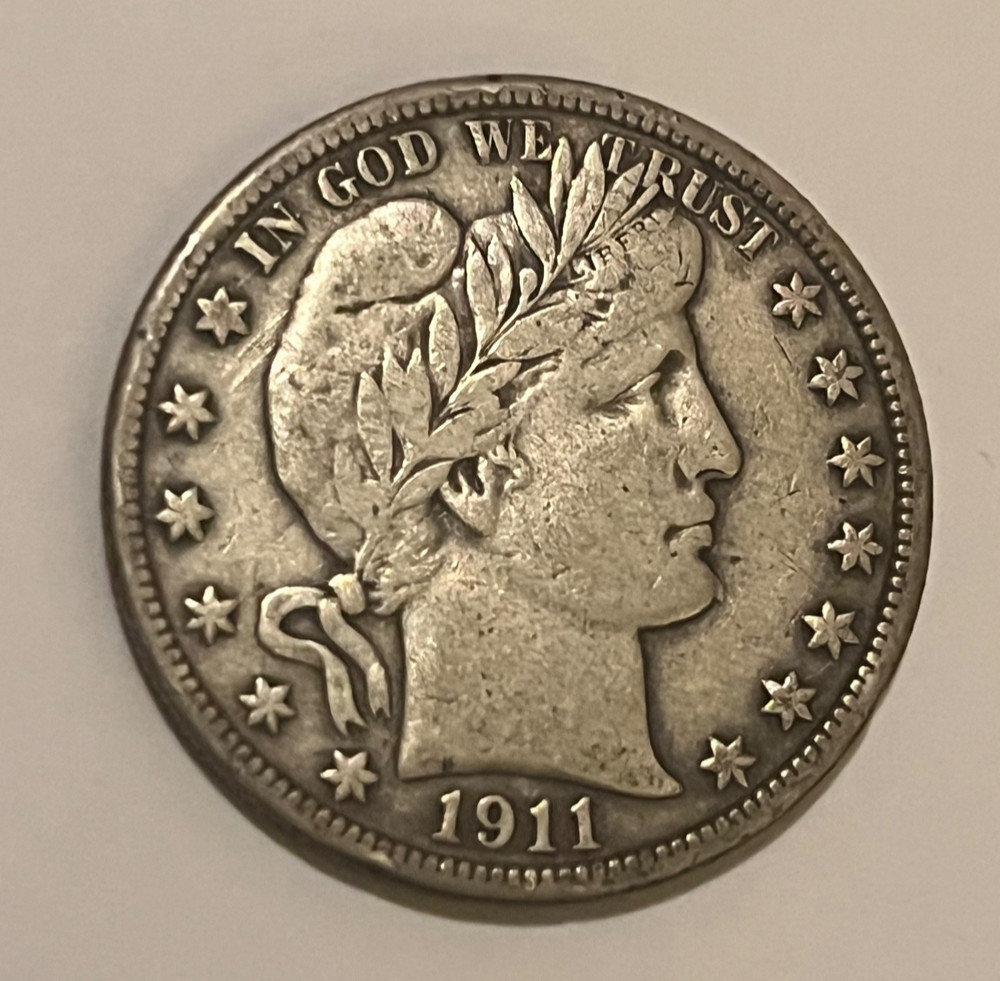 1911 Barber Half Dollar VF