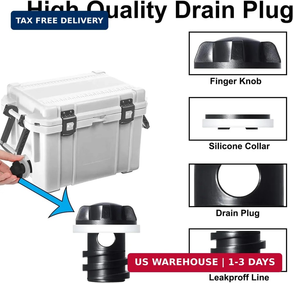 Cooler Drain Plugs Replacement for YETI Cooler, Drain Plug Cooler Plug Also Comp