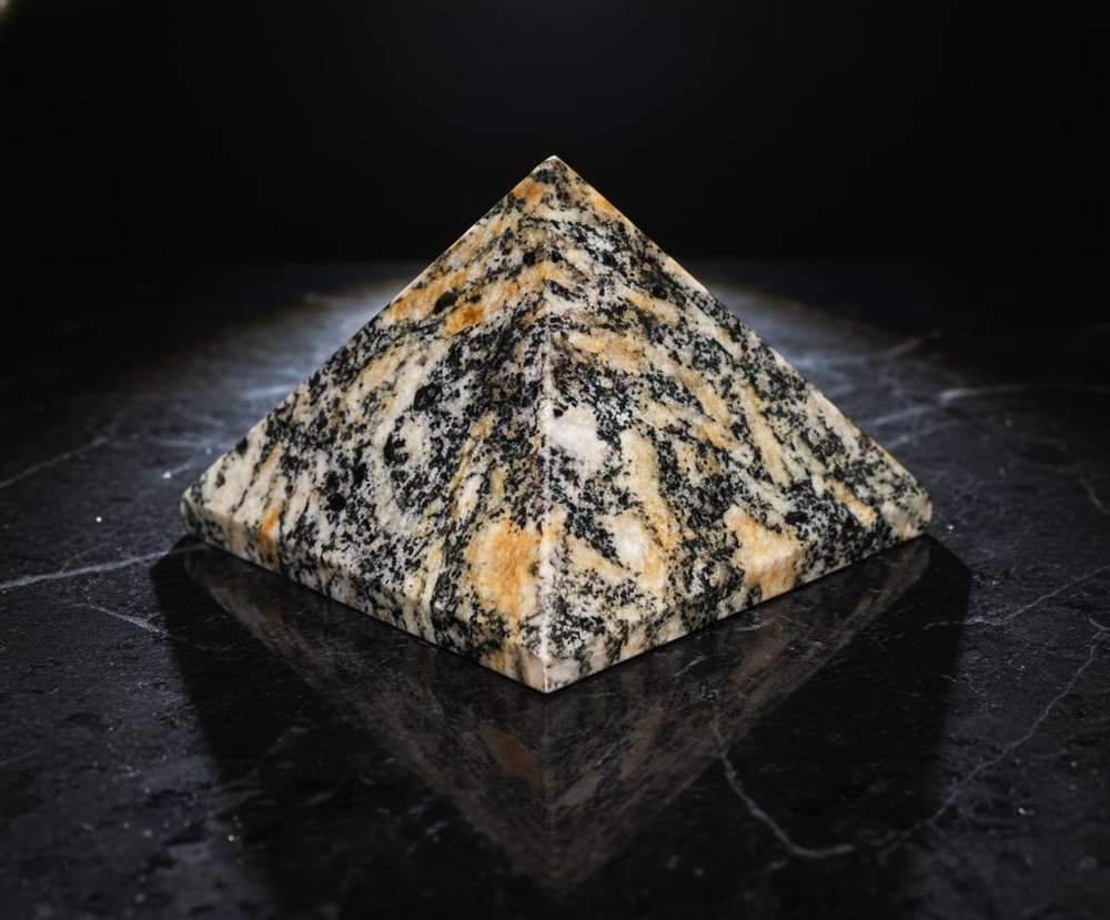 Zebra Jasper Healing Stone Pyramid