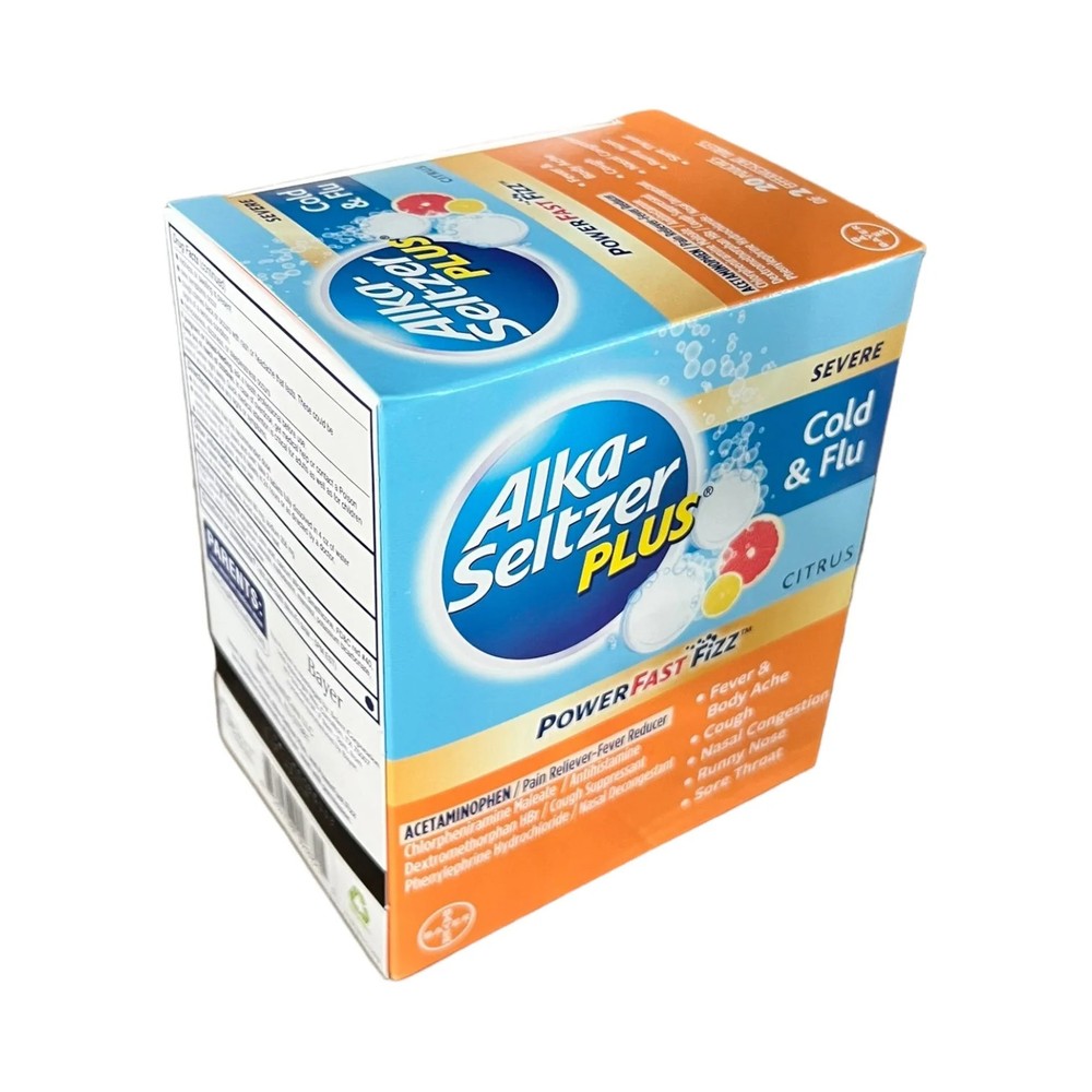 Alka seltzer plus cold 20ct 2pk