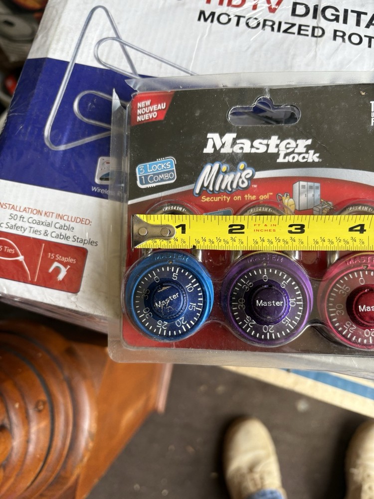 Master Lock Minis Combination PadLock 3 Pack, Read Description