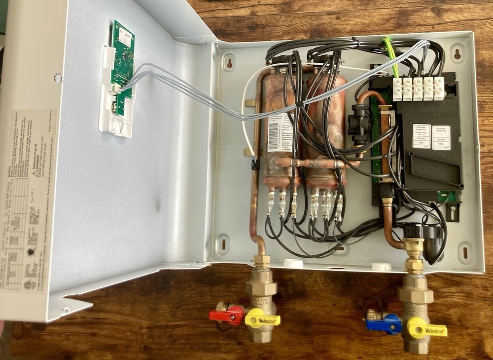 Stiebel Eltron Tempra 24 Plus Tankless Water Heater and Webstone Valves 3/4”