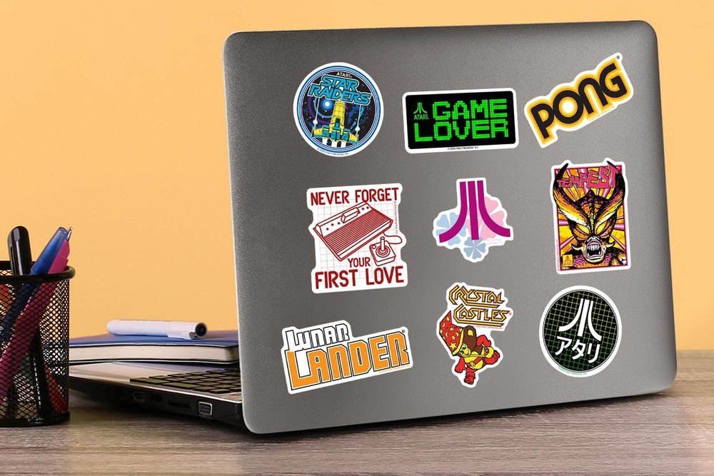 ATARI GAMES DIE CUT VINYL 50 CT STICKER PACK