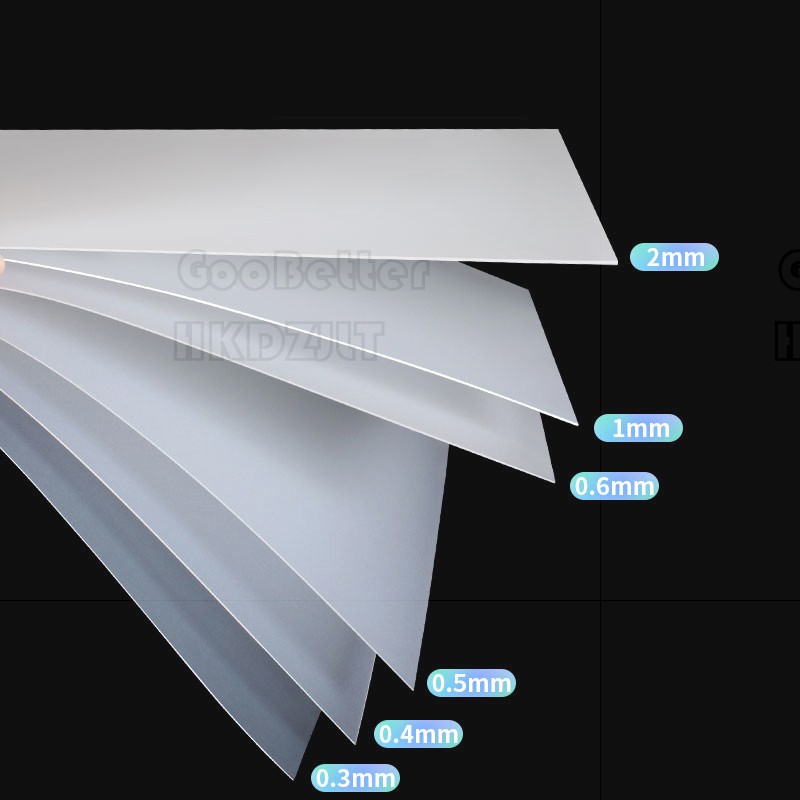 Frosted Translucent PVC Plastic Sheet Thin Clear 0.3mm - 2mm Thick Plastic Panel