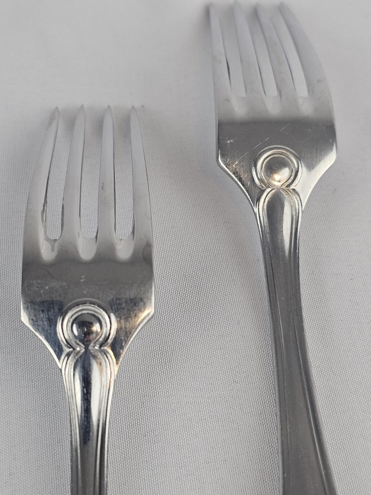 Calderoni Silverware Flatware 4 Dinner Forks