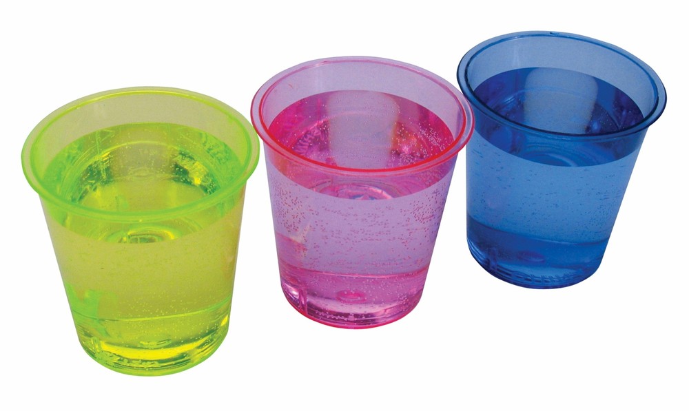 Evriholder EvriShot Neon Shot Glasses, 12-Pack
