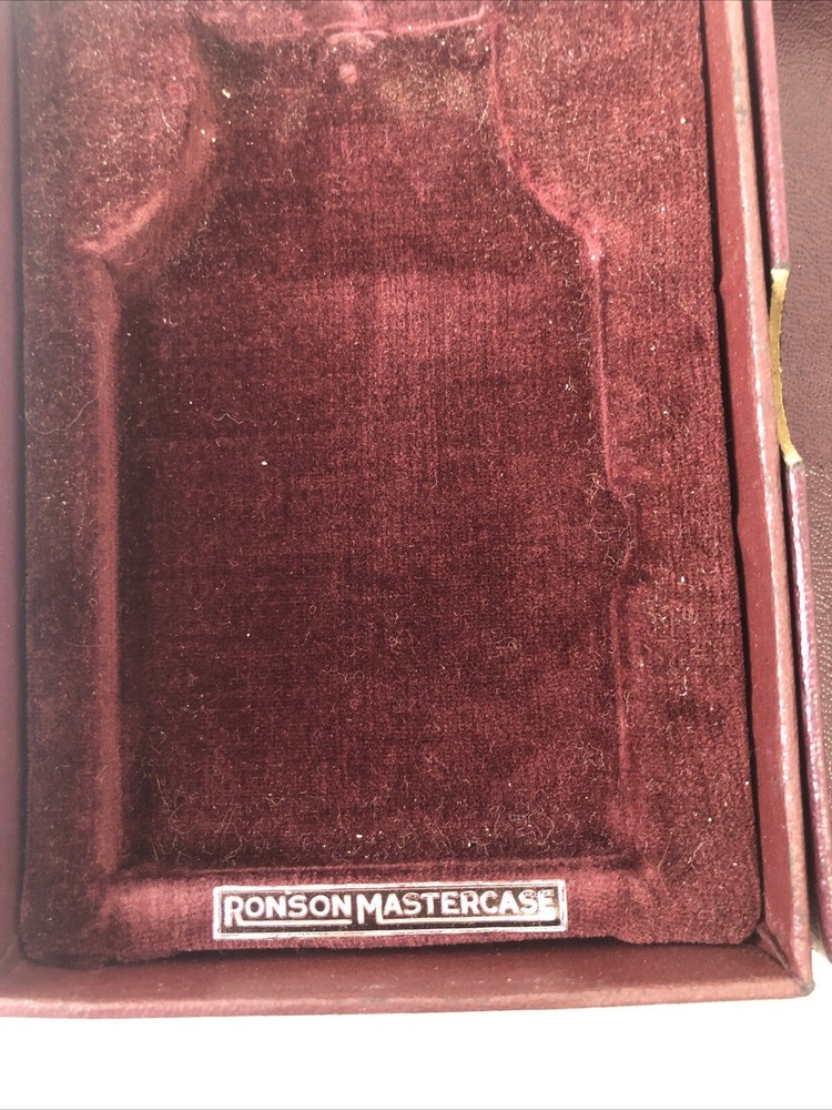 RONSON Mastercase Vintage Lighter And Cigarette Holder In Org Pkg