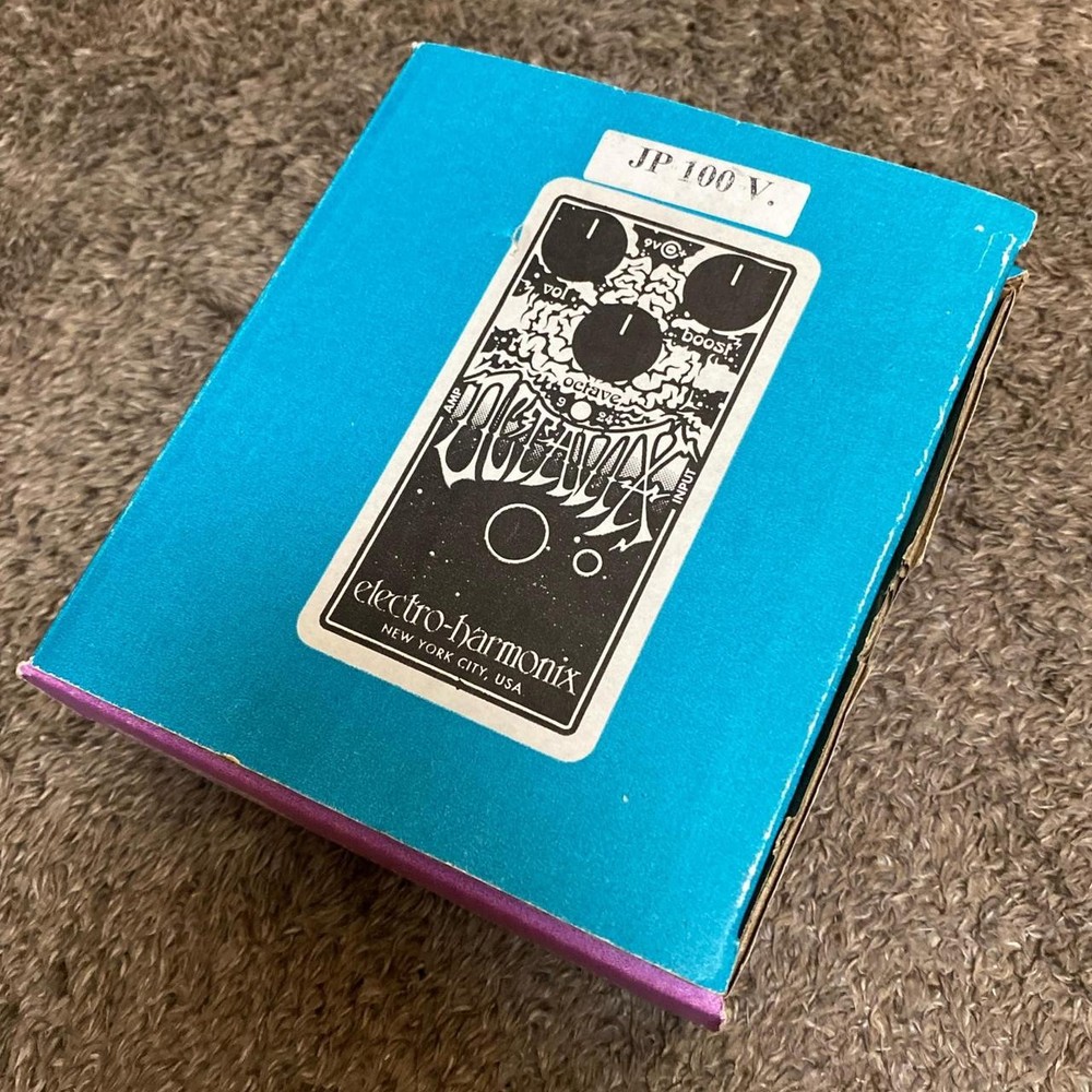 Electro-Harmonix Octavix Octave Effect Pedal Used with Adapter Box