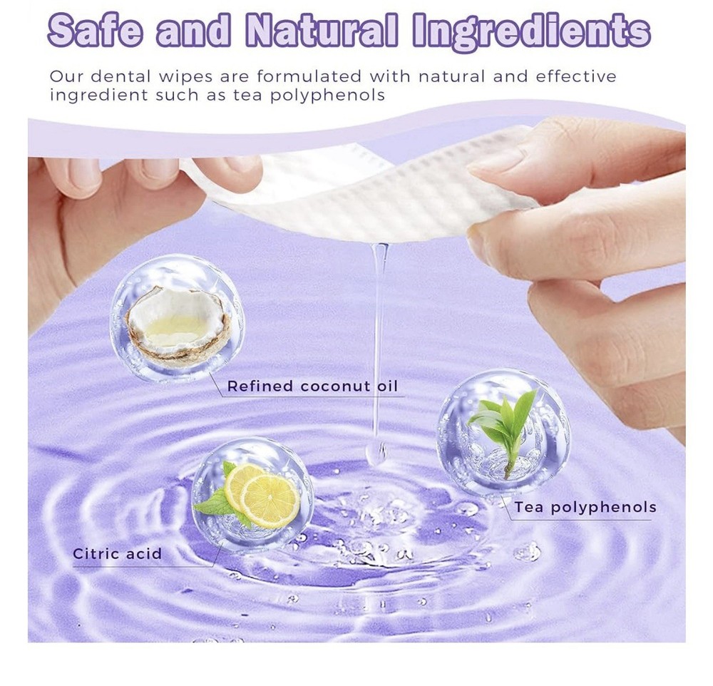 Pet Teeth Cleaning Finger Wipes Unscented