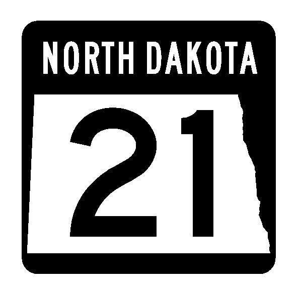 North Dakota State Highway 21 Sticker Decal