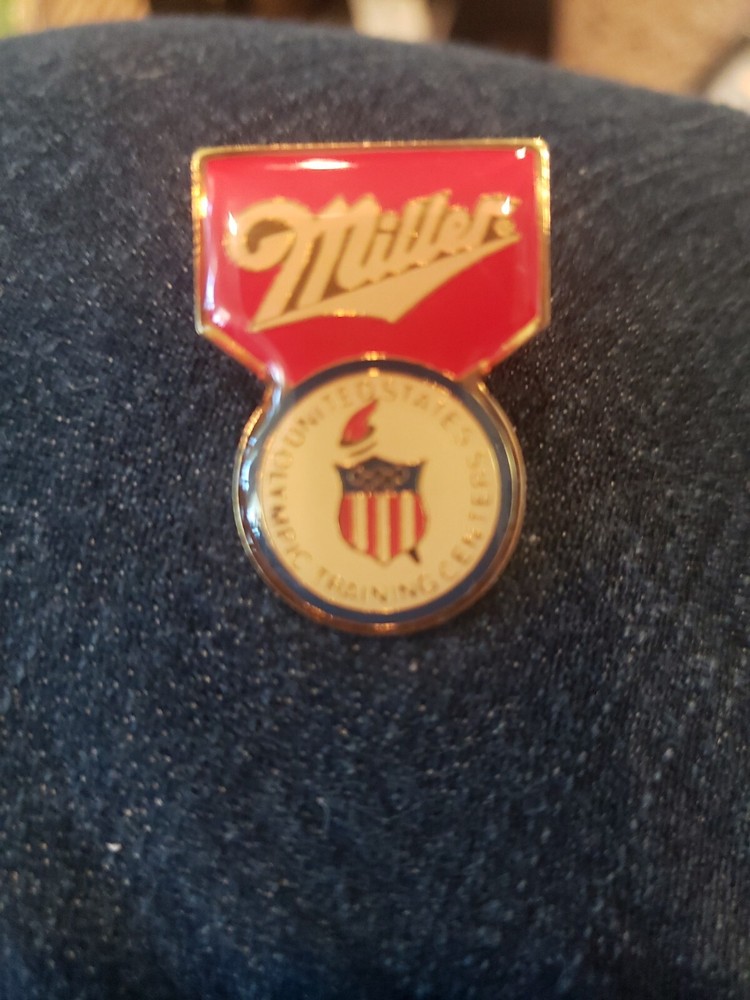 Miller Olympic Training Centers Emblem Beer Pin **