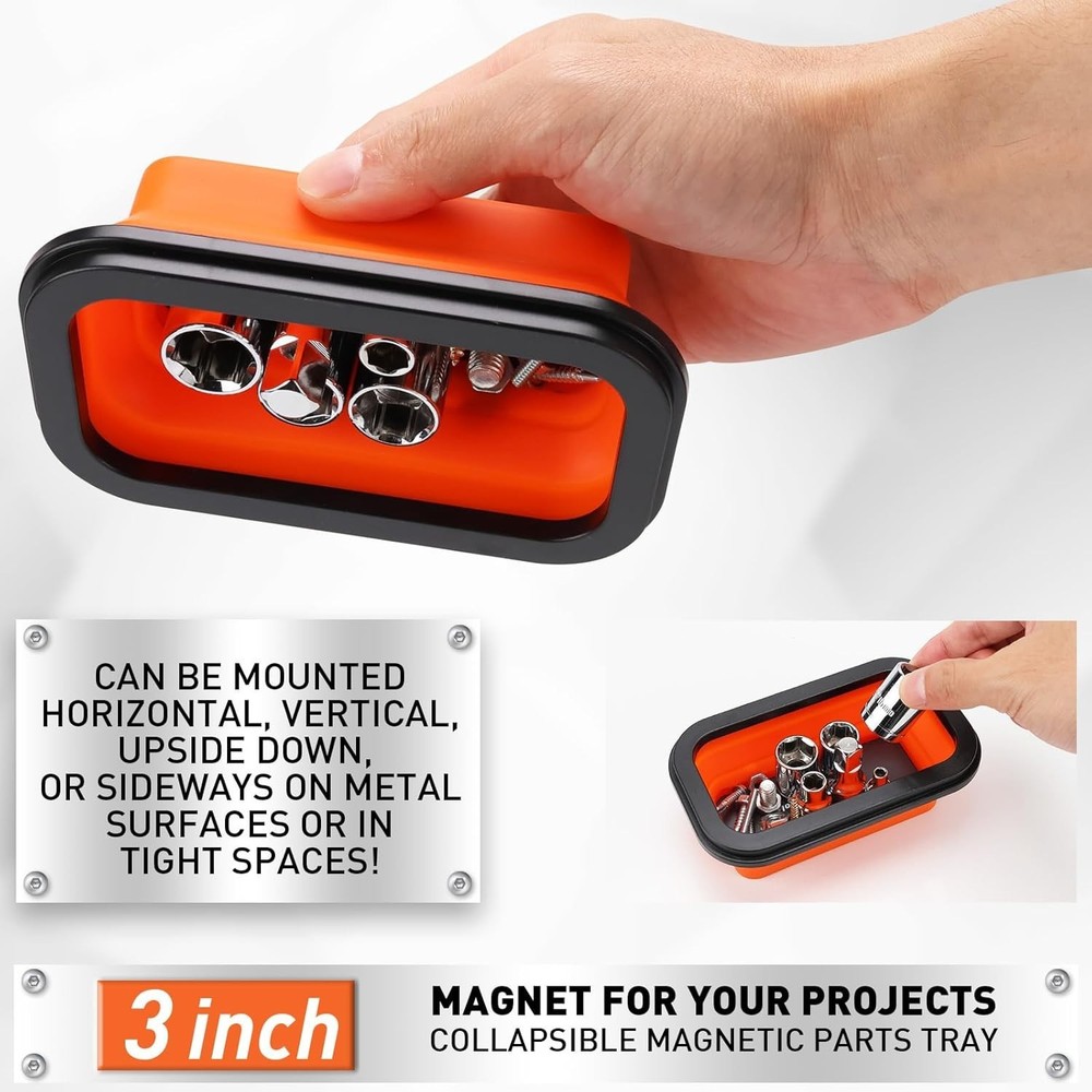 4 - PIECE Magnetic Pickup Tools Kit | Extendable Telescoping Magnet Pick up Tool