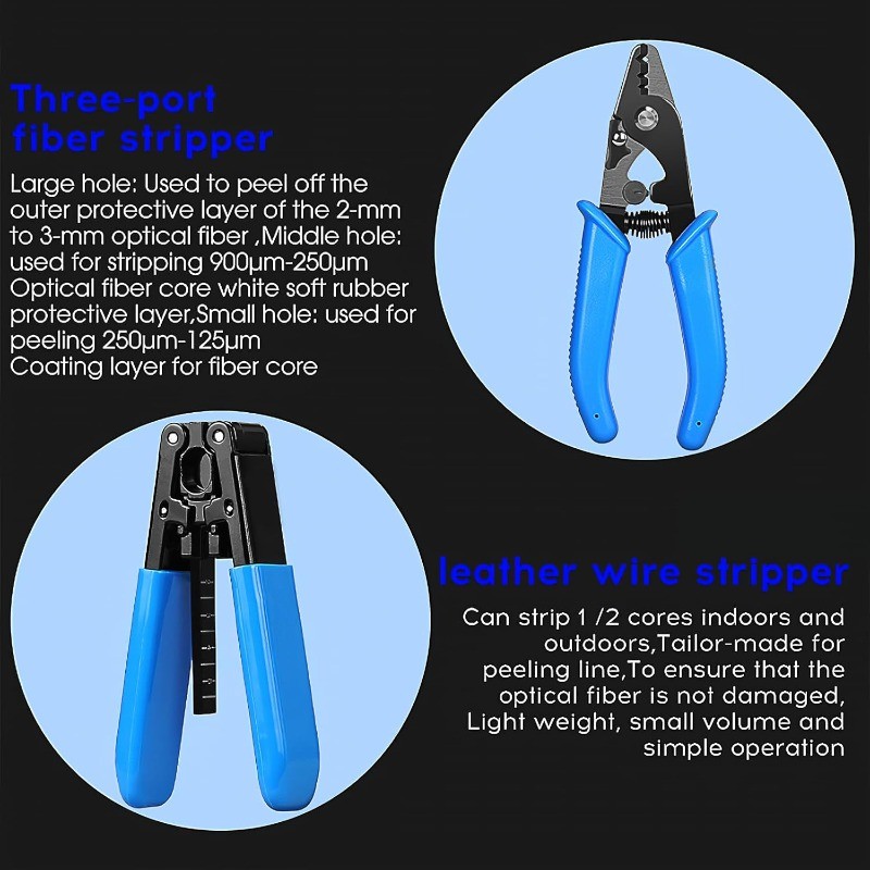 Fiber Optic Termination Tool Kit FTTH Cable Cold Welding Tool Set