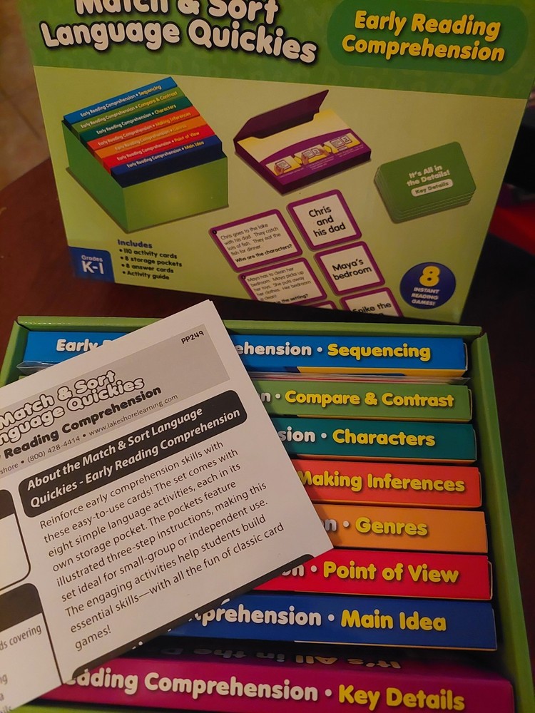 Early Reading Comprehension Match & Sort Language Quickies