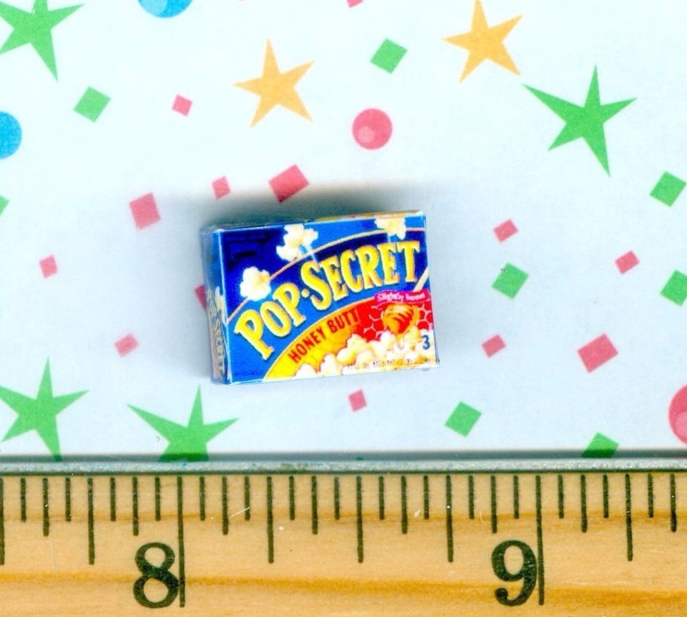 Dollhouse Miniature Size Microwave Popcorn Box