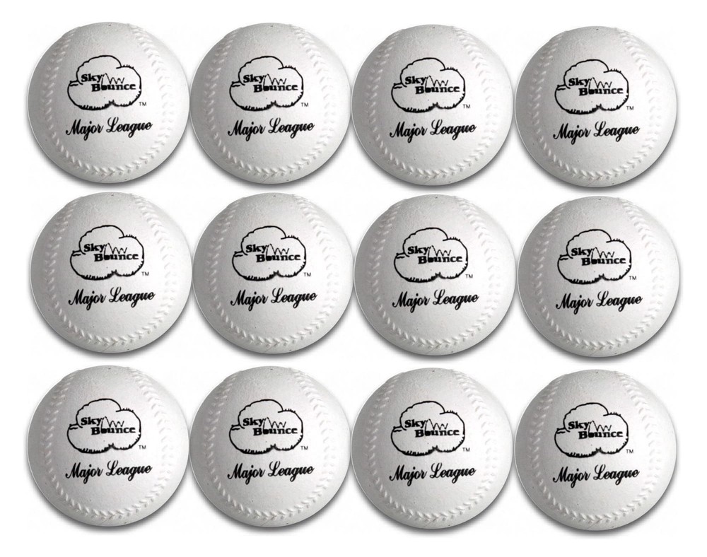 Sky Bounce Sponge Baseball (White, 12-Pack)
