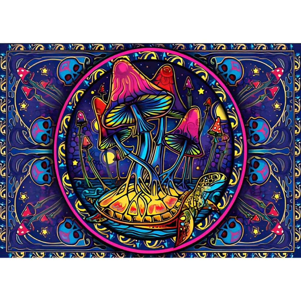 3-D Single Mushroom Tapestry.