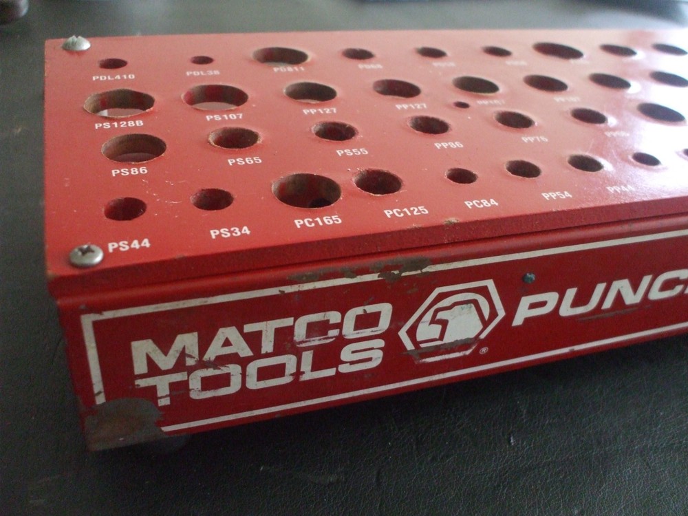 VITAGE MATCO TOOLS PUNCHES AND CHISELS STAND HOLDER DISPLAY
