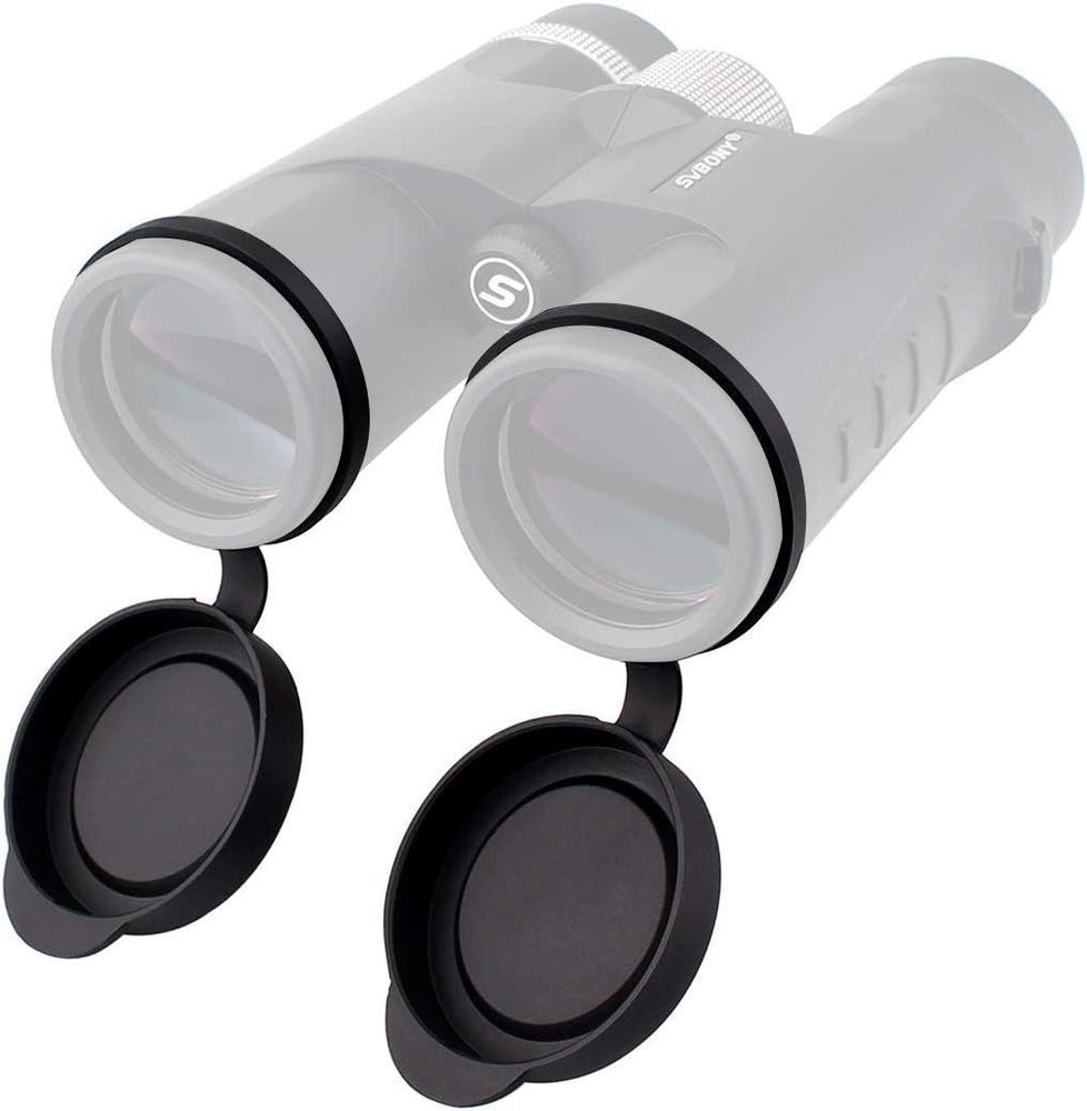 SVBONY Protective Rubber Objective Lens Caps for Fits Binoculars with Outer...