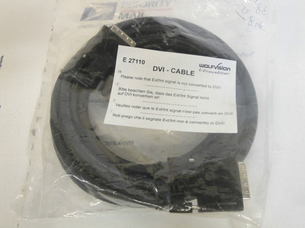 NEW FACTORY SEALED WOLFVISION # E27110 DVI-CABLE
