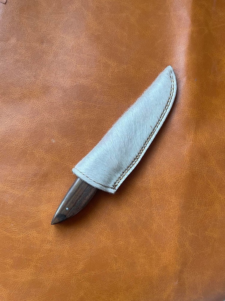 Handcrafted D2 Steel Engraved Knife Walnut Handle Camping knife best gifting