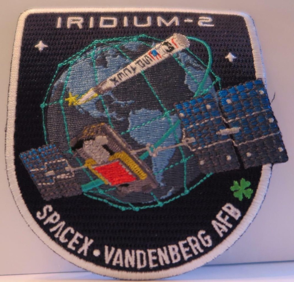 IRIDIUM - 2 SPACEX FALCON 9 MISSION PATCH LAUNCHED FROM VANDENBERG AFB