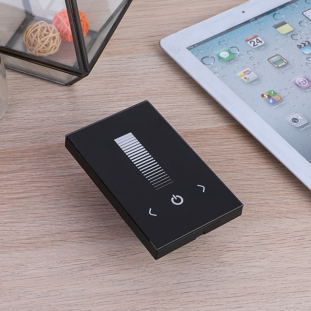 Wall Switch 12-24V Touch Panel Dimmer Controller Fr Single Color LED Strip Black