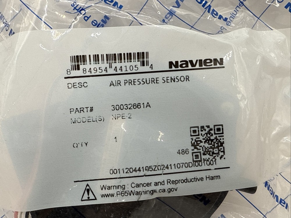 Navien 30032661A Air Pressure Sensor For Model NPE-2 New