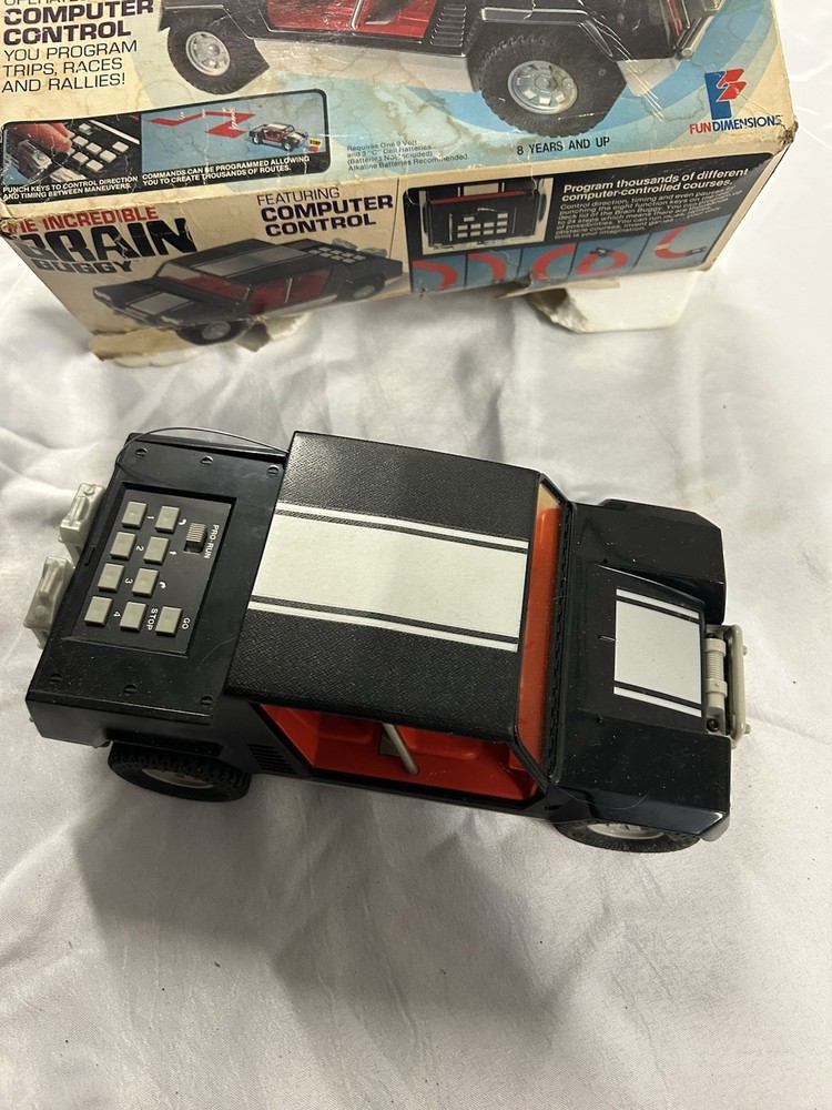 The Incredible Brain Buggy Computer Control Programmable Car 1979 In Box