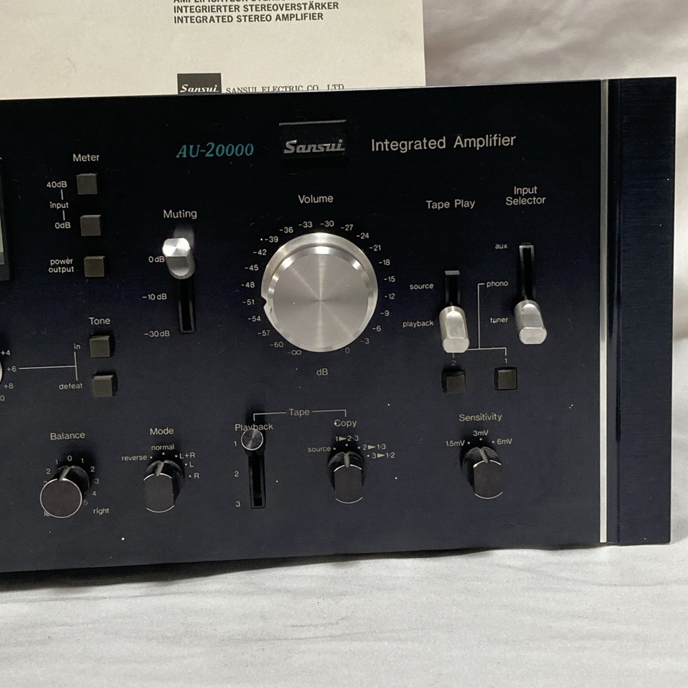 Sansui AU-20000 integrated Amplifier Works Great - Read Description & View Video