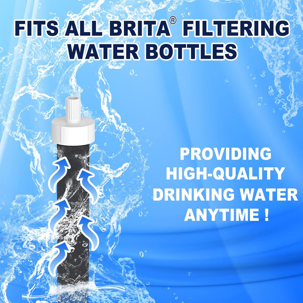 2In1 Brita Water Bottle Filter & Mouthpiece Replacement, Brita Replacement Parts