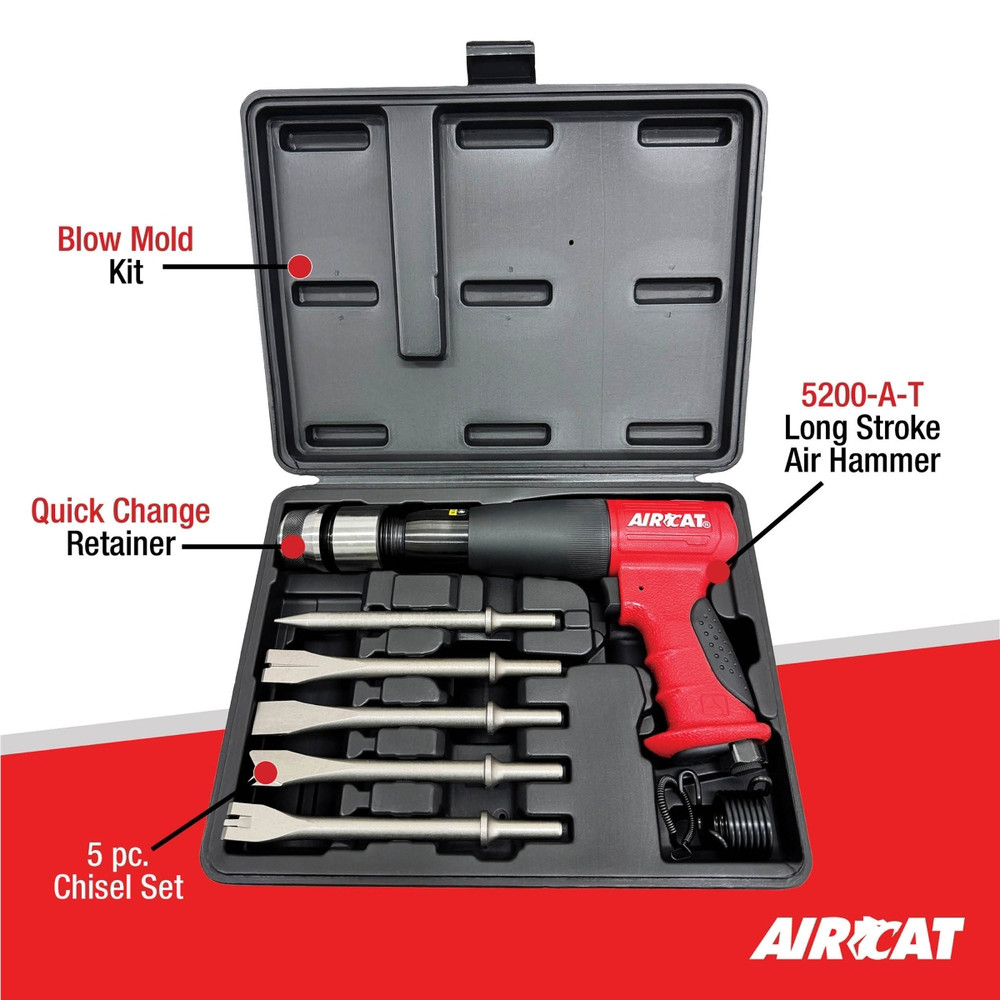 AirCat 0.401 Shank Composite Medium Stroke Air Hammer Kit