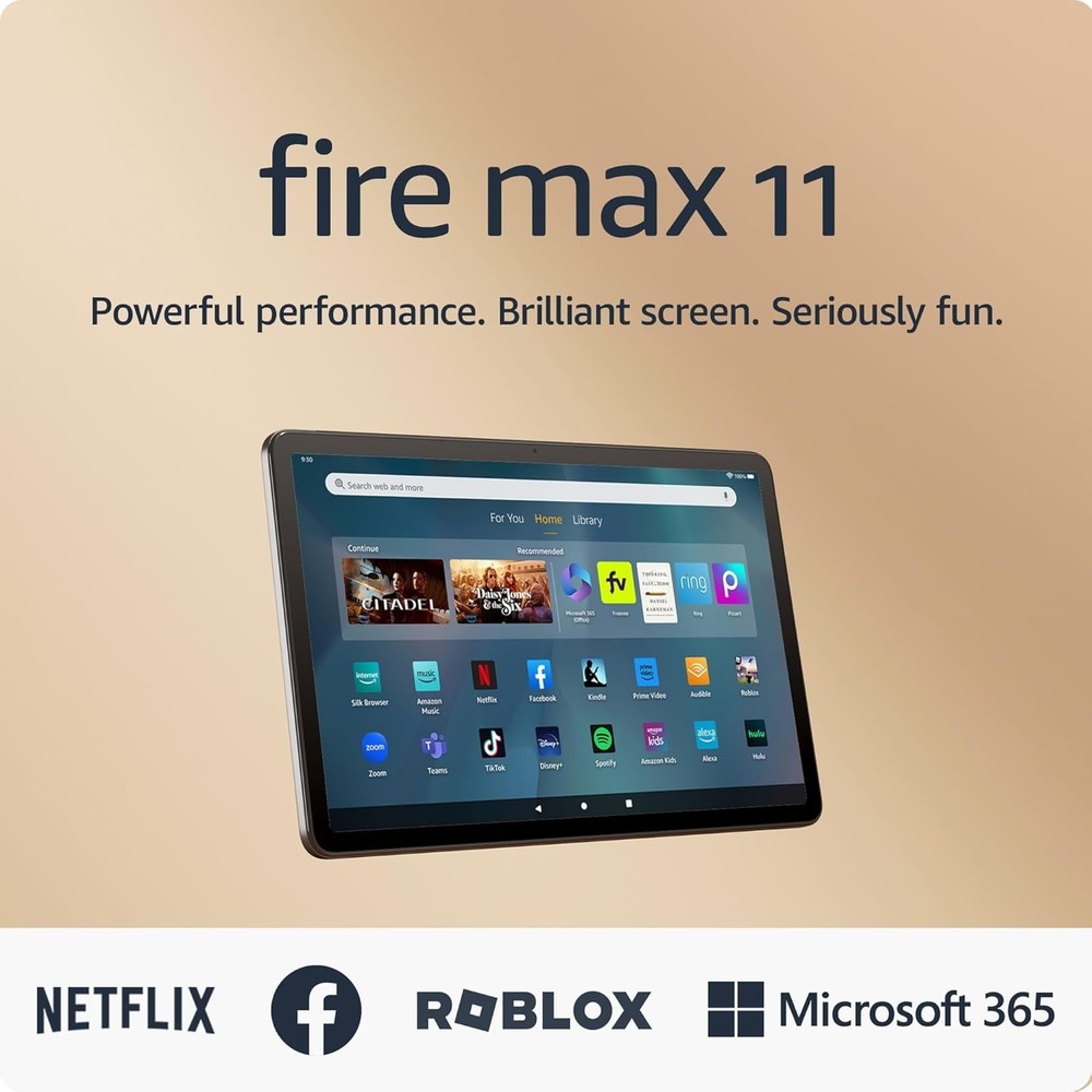Amazon Fire Max 11 tablet (newest model) vivid 64 GB With Lockscreen Ads Gray