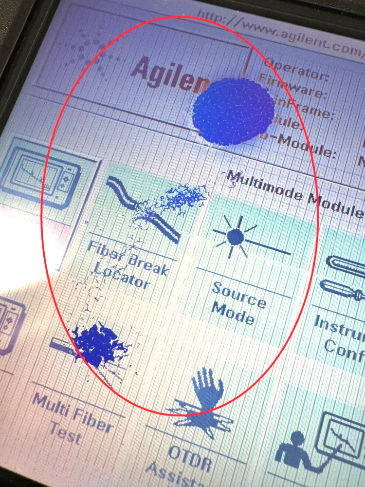 Agilent E6000 Series (E6000C) Mini OTDR w/ E60004A Module "Screen issue"