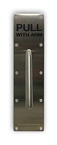 heavy duty Stainless steel pull handle for bathroom doors (Pull with arm)