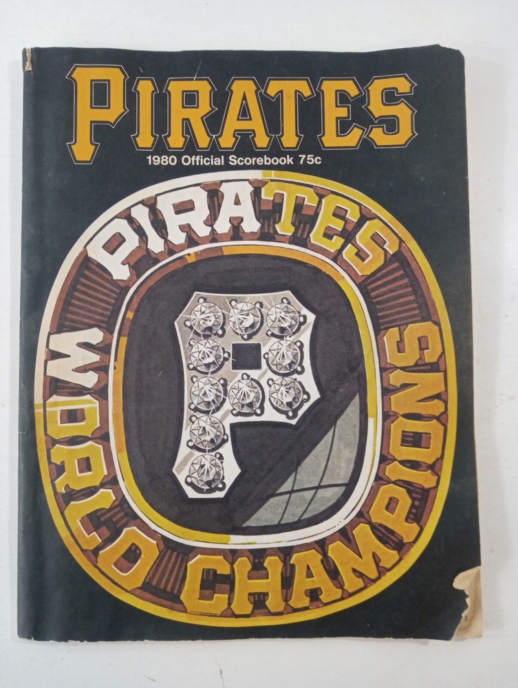 1980  Pittsburgh Pirates Unscored Scorebook Program MLB Baseball
