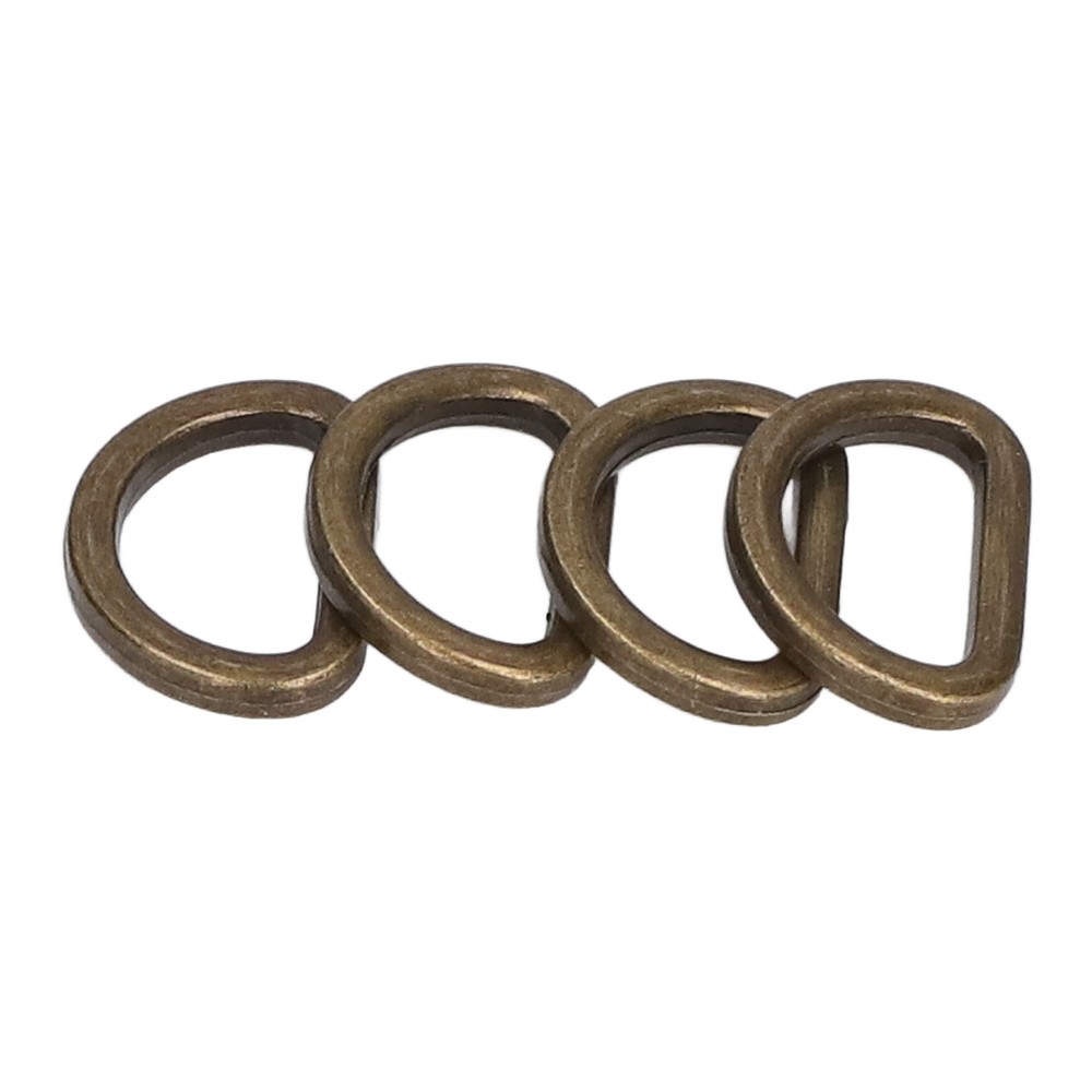 10pcs D Rings Reliable Durable Glossy Comfortable Small Compact Decorative Bag