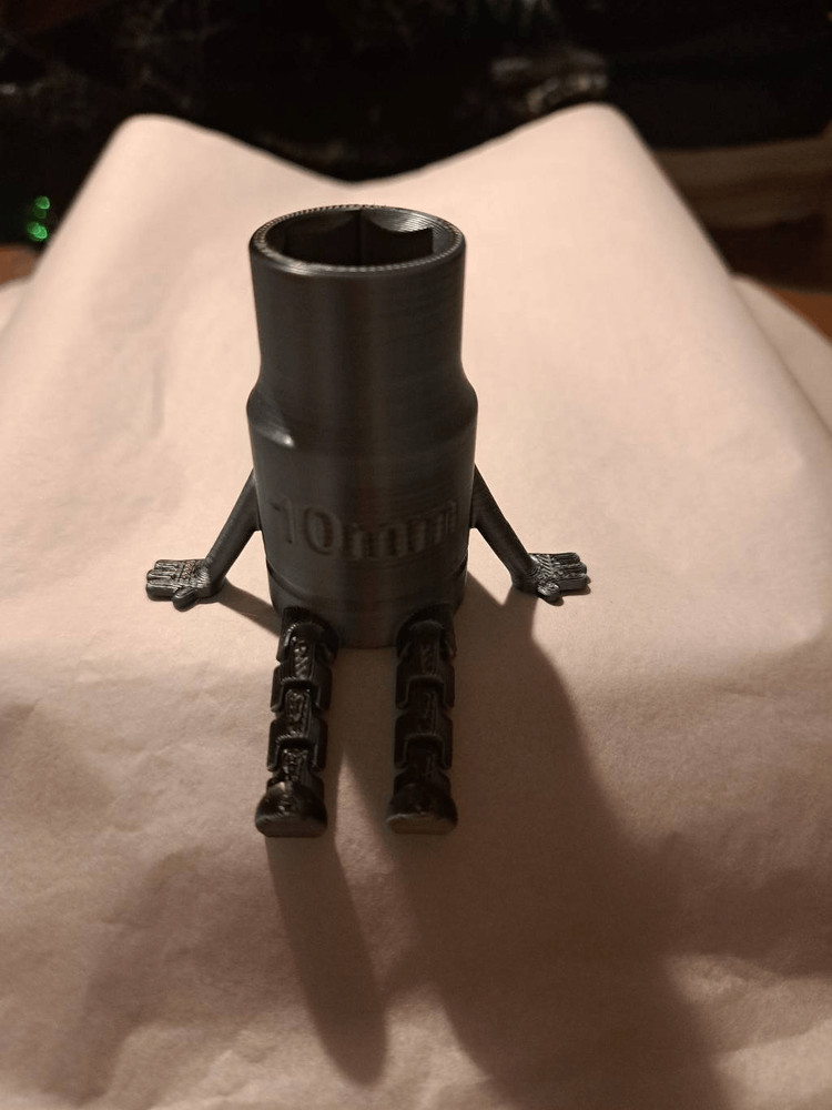 New 3D Printed 10mm Socket Buddy  Mancave Mechanic Funny Tool Gift #2