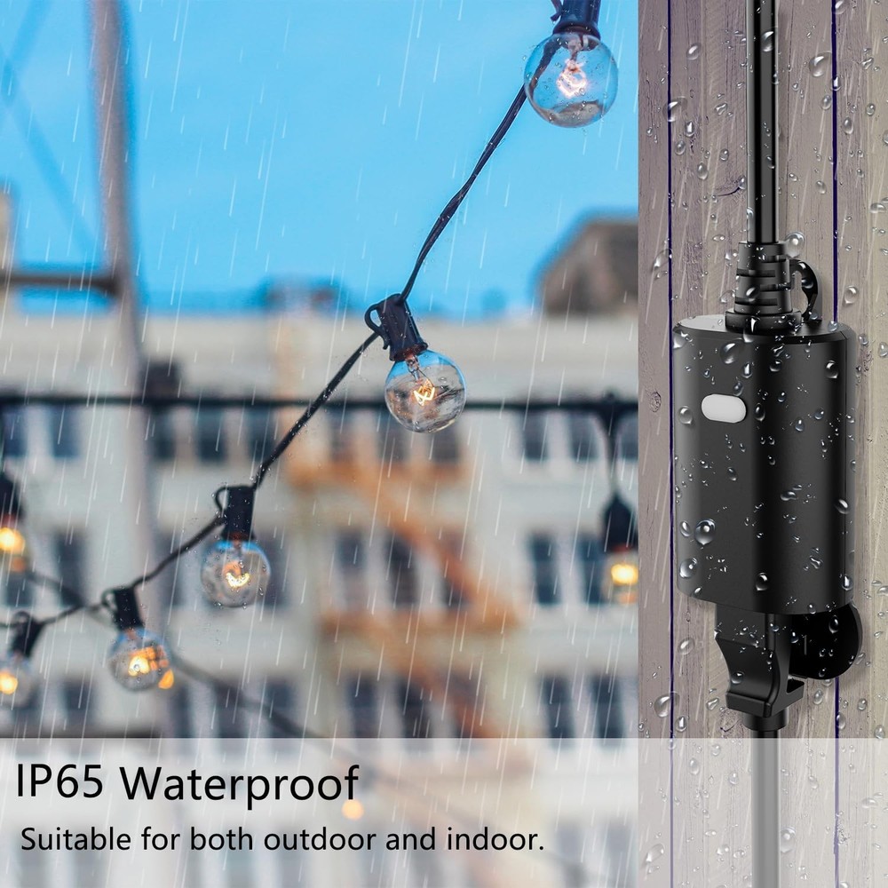 Customizable WiFi Dimmer Plug for Dimmable String Lights - No Hub Required