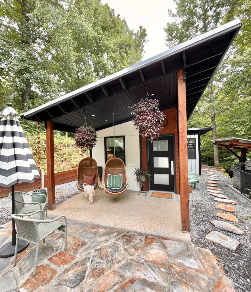 Modern Tiny Home Plan- PDF Print Yourself- Simple Design- 1 bedroom 1 1/2 Bath