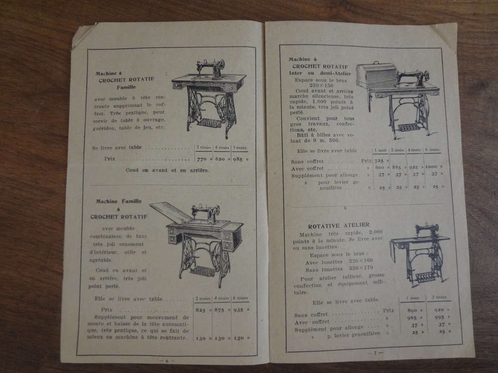 Old General Catalog Sewing Machines & Cycles - Illustrated