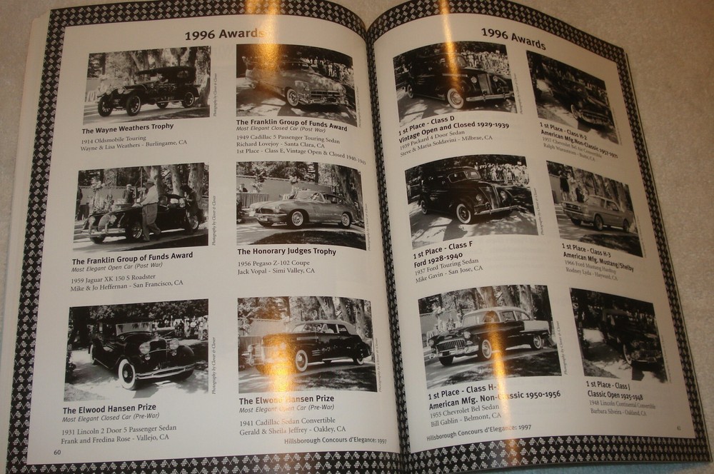 Program from the 41st Annual Hillsborough Concours D'Elegance 1997