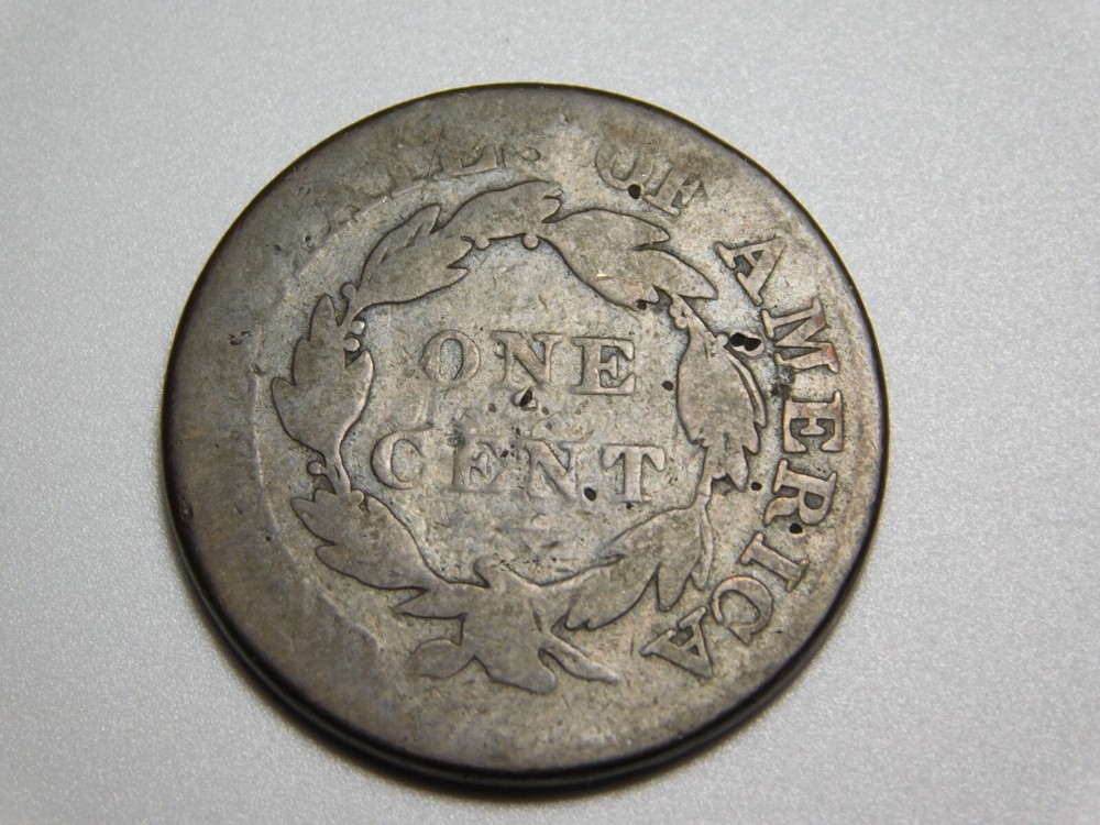 OLD US COPPER COINS 1826 CORONET HEAD LARGE CENT