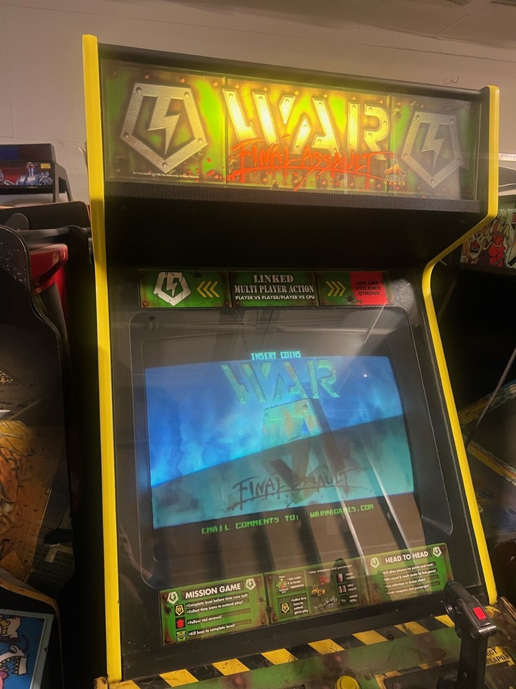 WAR FINAL ASSAULT ARCADE MACHINE by ATARI 1999 (Excellent Condition) *RARE*