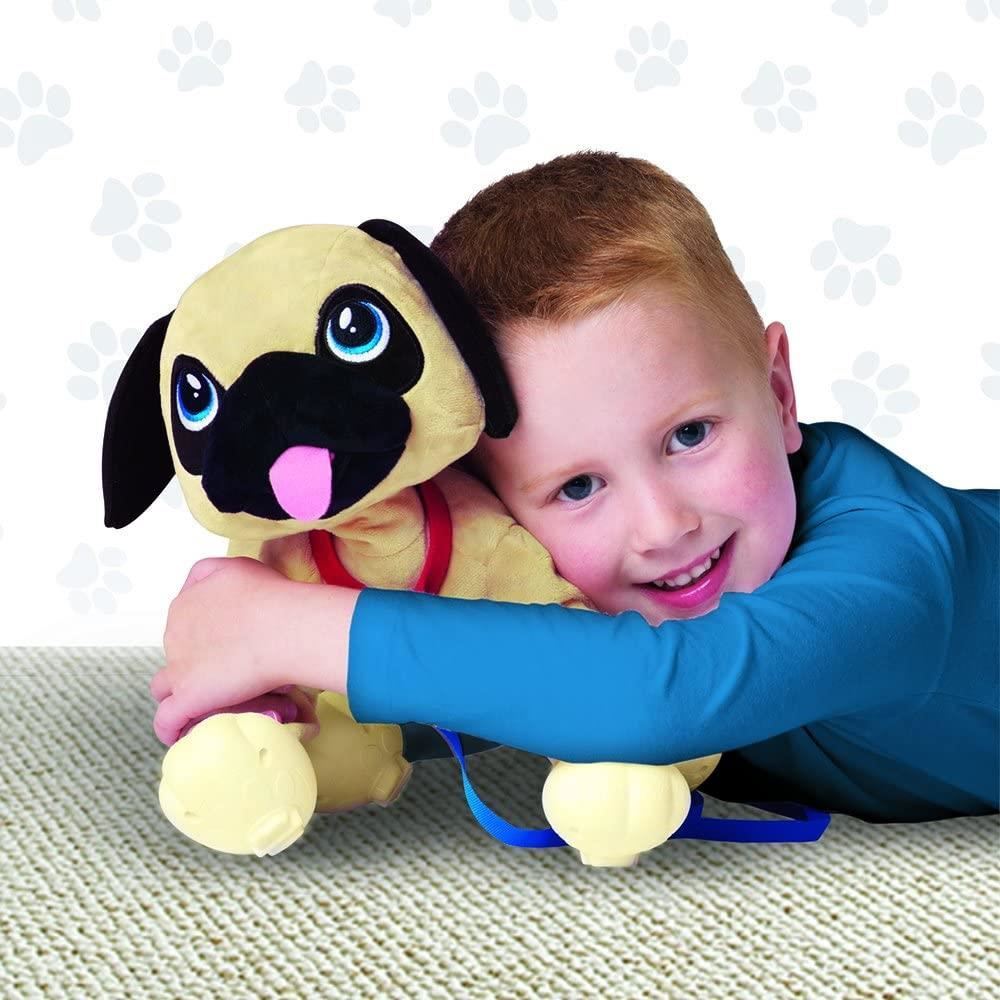 Peppy Pets Walking Pug Dog No Batteries Required Bouncing Pet Interactive