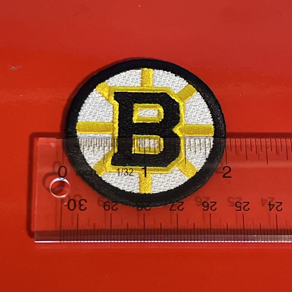 Boston Bruins 2025-Present Black “B” Logo Patch Embroidered 2” Iron On