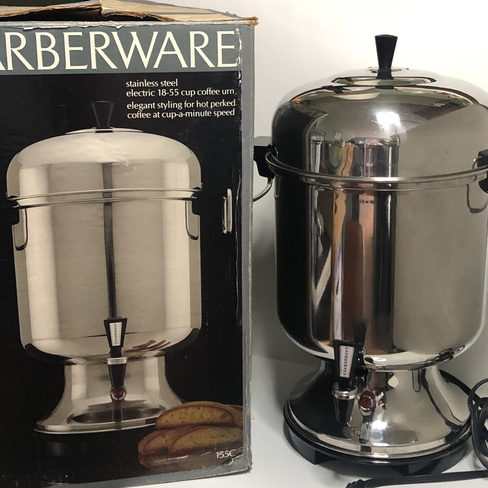 Farberware 155C Automatic Stainless Steel Coffee Urn Percolator 55 Cup Buffet