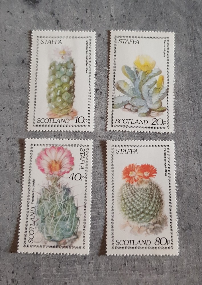 STAFFA SCOTLAND- CACTUSSES -SET  MNH
